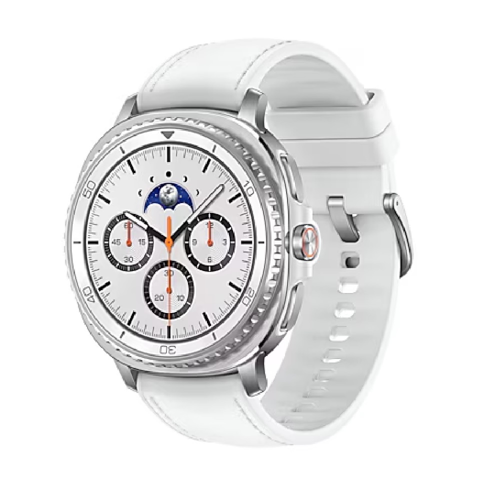 Samsung Galaxy Watch8 Classic Bluetooth + 4G (46mm) - White(SM-L505FZWAXSA), 1.3',Super AMOLED,1.6GHz,2GB/64GB,Bluetooth v5.3,445mAh,2 Years Warranty