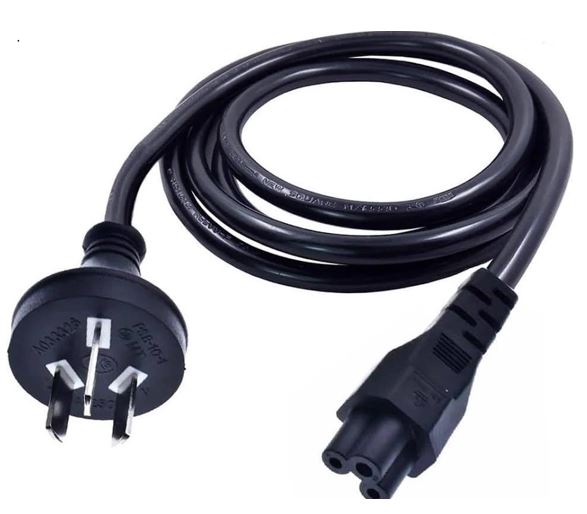 8ware 2m AU Power Lead Cord Cable 3-Pin AU to ICE 320-C5 Cloverleaf Plug Mickey Type Black Male to Female 240V 7.5A 3 core Notebook/Laptop AC Adapter