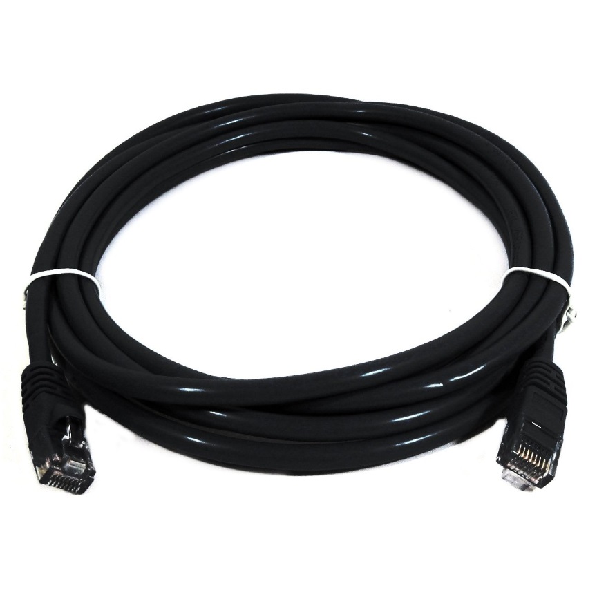 8Ware CAT6A Cable 0.25m (25cm)- Black Premium RJ45 Ethernet Network LAN UTP Patch Cord 26AWG CU Jacket