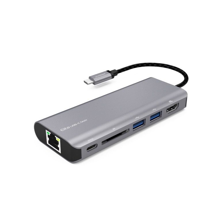 (LS) mbeat® Elite USB Type-C Multifunction Dock - USB-C/4k HDMI/LAN/Card Reader/Aluminum Casing/Compatible with MAC/Desktop PC Notebook Laptop Devices