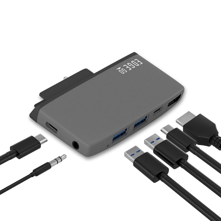 (LS) mbeat®  Edge Go Multifunction USB- C Hub for Microsoft Surface Go （USB 3.0 Data x 2, USB-C Data x 1, HDMI, 3.5mm Audio, USB-C PD pass through