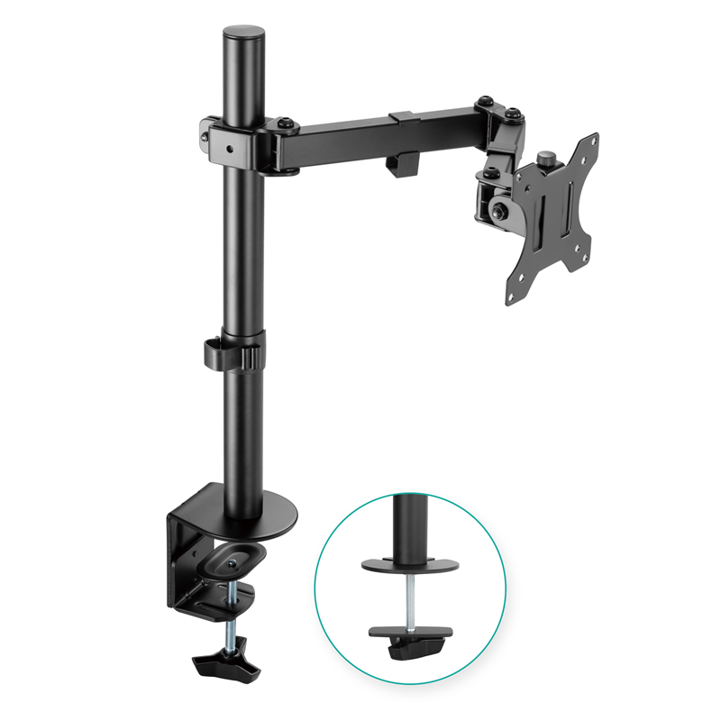 (LS) mbeat® activiva ErgoLife Single Monitor Screen Double Joint Monitor Arm Fit Screen Screen:13''- 32'' Detachable VESA Net Weight3kg