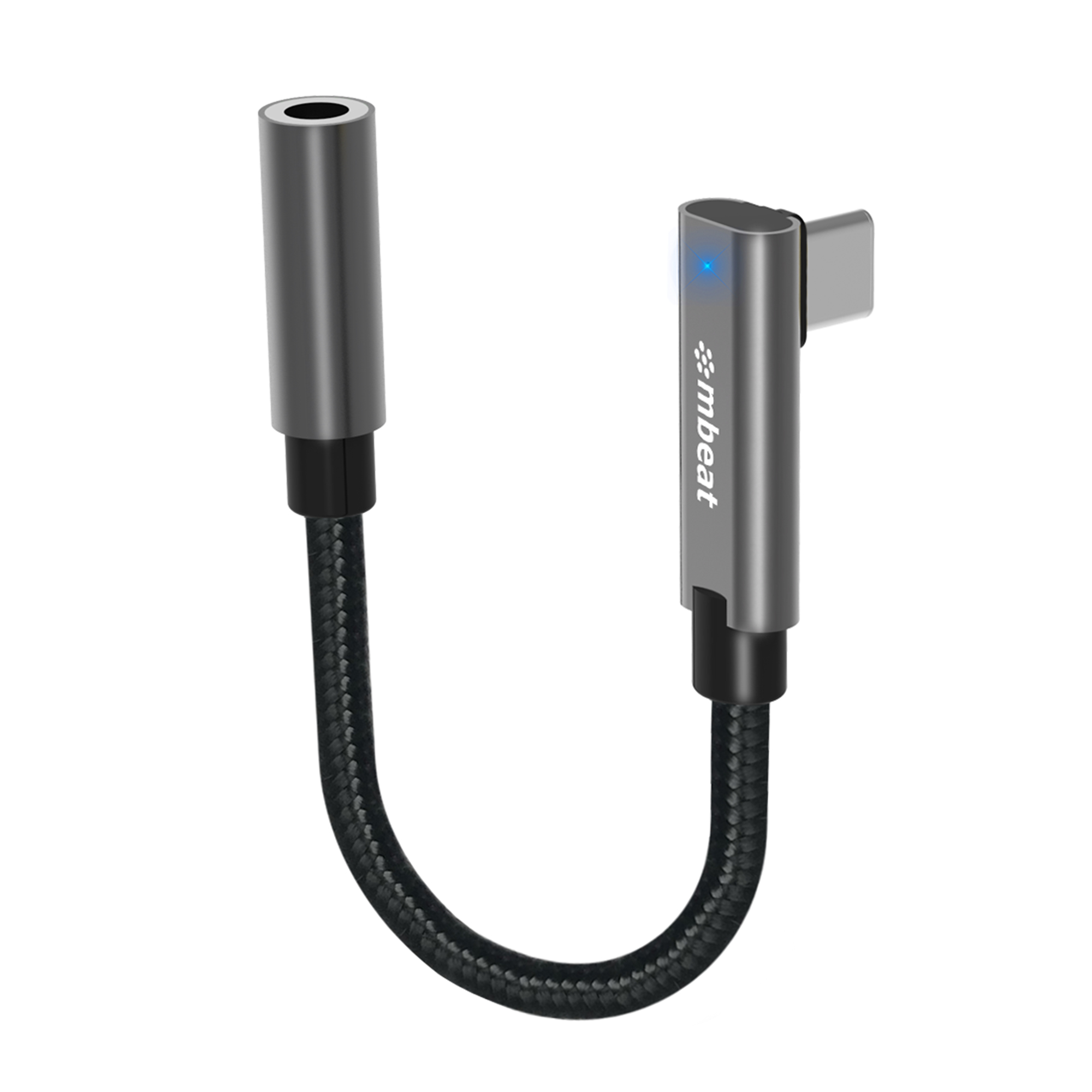 mbeat® Elite USB-C to 3.5mm Audio Adapter - Add Headphone Audio Jack to USB-C Computers, Laptops, Notebooks, Tablets, Smartphones -  Space Grey