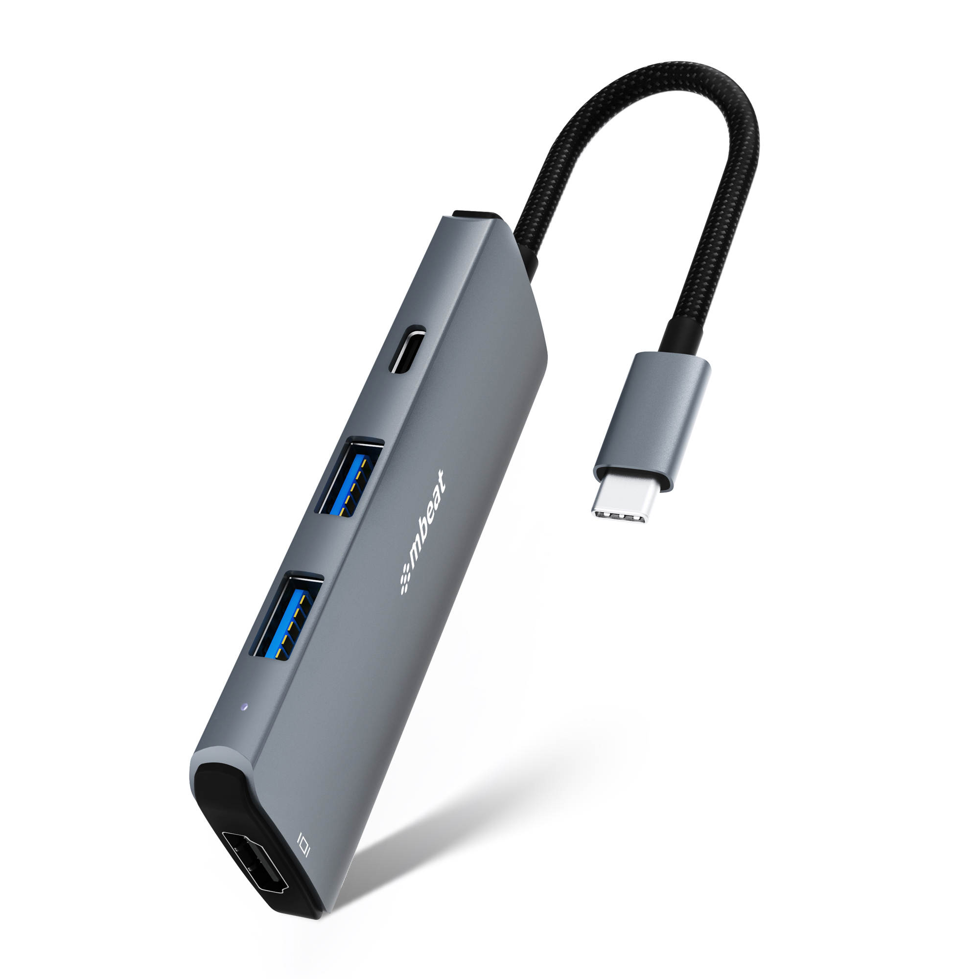 mbeat® Elite 7-in-1 Multifunction USB-C 3.2 Hub with 8K HDMI 100W Pass Through - 1x HDMI, 2x USB-A 1x USB-C, 1x USB-C 100W Charging, 1x Micro-SD (EOL)
