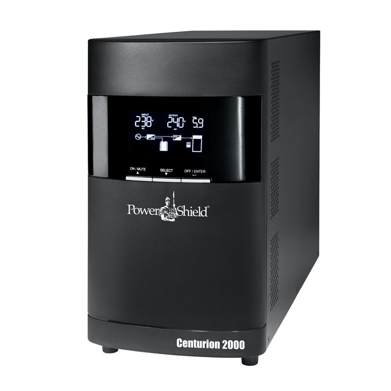 PowerShield Centurion Tower UPS 2000VA/1800W, 10A input, 4 AUS sockets, 10A, C13 x 2, 2-year warranty