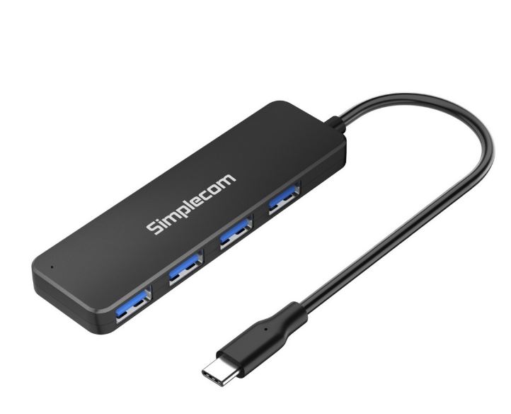 (LS)Simplecom CH340 Compact USB-C to 4 Port USB-A Hub USB 3.2 Gen1