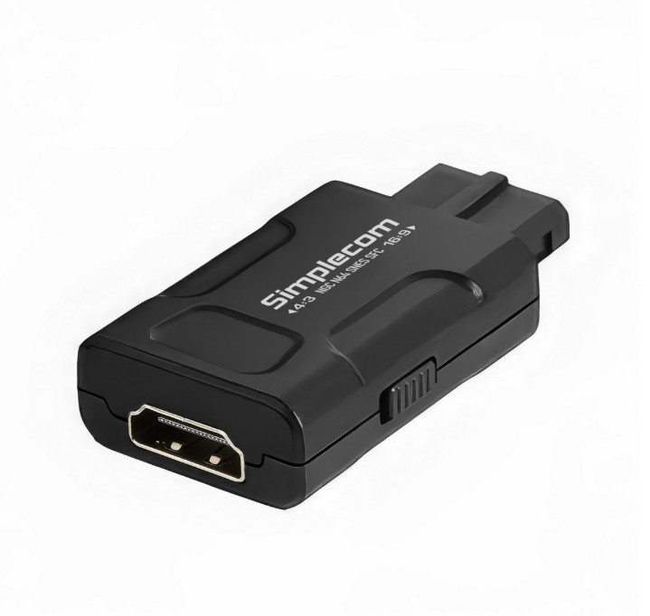(LS)Simplecom CM461v2 HDMI Adapter Composite AV and S-Video to HDMI Converter for Nintendo NGC N64 SNES SFC