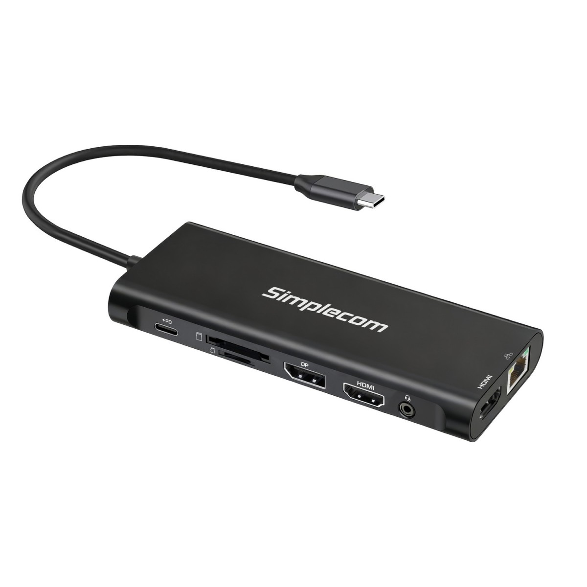 (LS)Simplecom CHT814 14-in-1 USB-C 4K Triple Display MST Docking Station with Dual HDMI DP