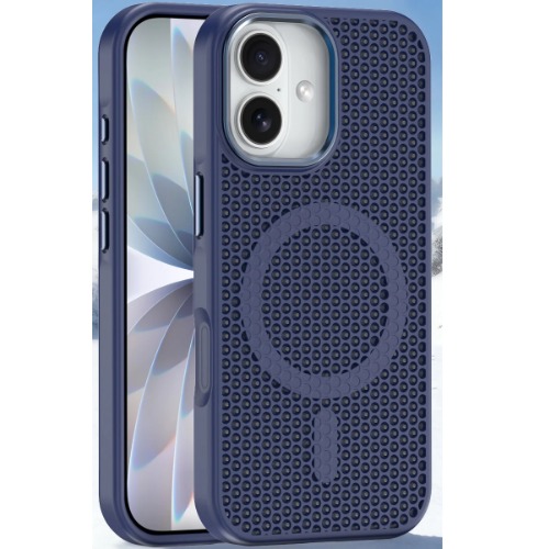 USP Apple iPhone 17 (6.3') Armor 3D Mesh Case with MagSafe Dark Blue- Fragiile Surface, TPU Bumper, Drop Resistance, 5 Years Warranty