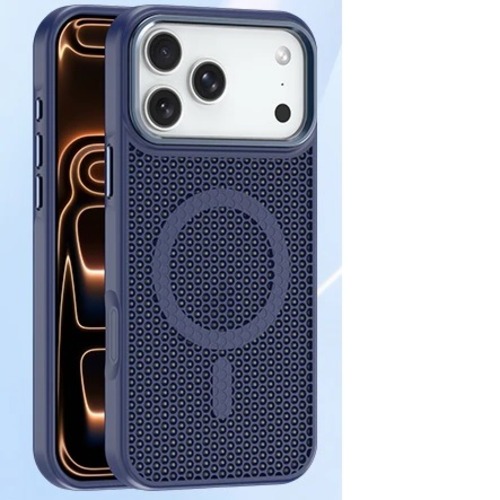 USP Apple iPhone 18 Pro / iPhone 17 Pro (6.3') Armor 3D Mesh Case with MagSafe Dark Blue - TPU Bumper, Drop Resistance, 5 Years Warranty