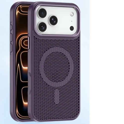 USP Apple iPhone 18 Pro / iPhone 17 Pro (6.3') Armor 3D Mesh Case with MagSafe Dark Purple - TPU Bumper, Drop Resistance, 5 Years Warranty