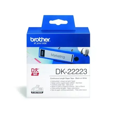 Brother DK-22223 - WHITE CONTINUOUS PAPER ROLL 50MM X 30.48M