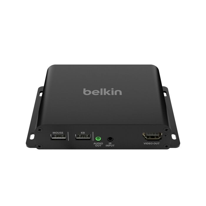 Belkin Cybersecurity and Secure KVM Extender Receiver Copper CAT6 - Universal Video, TAA-compliance, UHD 4K @60Hz 4:4:4 up to 100 m, 3-Year Warranty