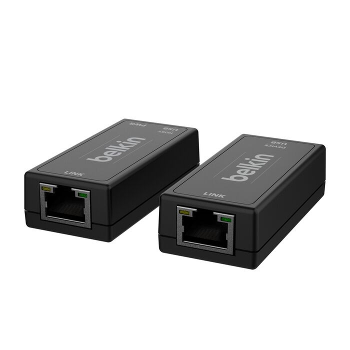 Belkin Cybersecurity and Secure KVM Extender Copper CAT6 USB Transmitter and Receiver, VELCRO® Tape ,TAA compliance, 3-Year Warranty