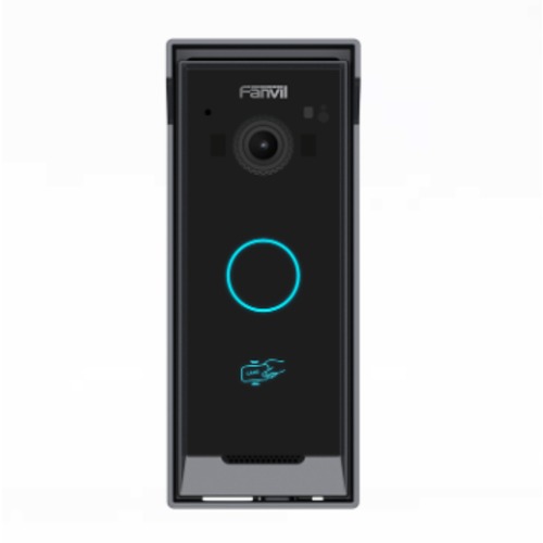 Fanvil i60K entry-level SIP video door phone, 2MP 1080p HD camera, digital WDR, keypad, BLE/card/mobile access, remote door opening, IP65 protection