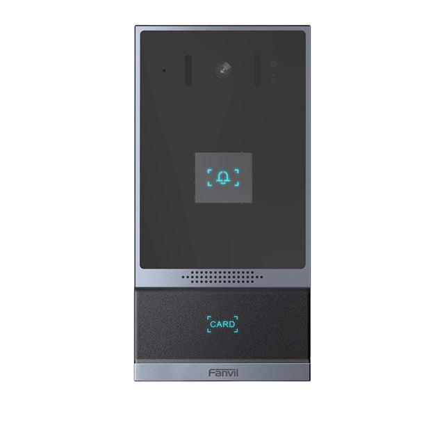 Fanvil i62 entry-level SIP door phone w/ single call button,2.5W speaker,NFC door access, 3DI/2DO,IP66/IK07 protection,TF card support, wall/flush mou