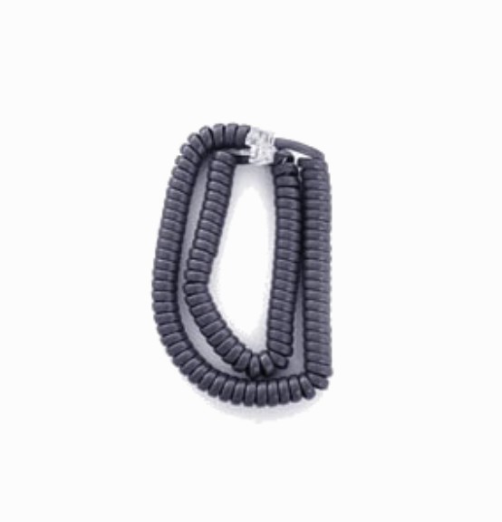 Fanvil curly cord for XU series headset, curve，black