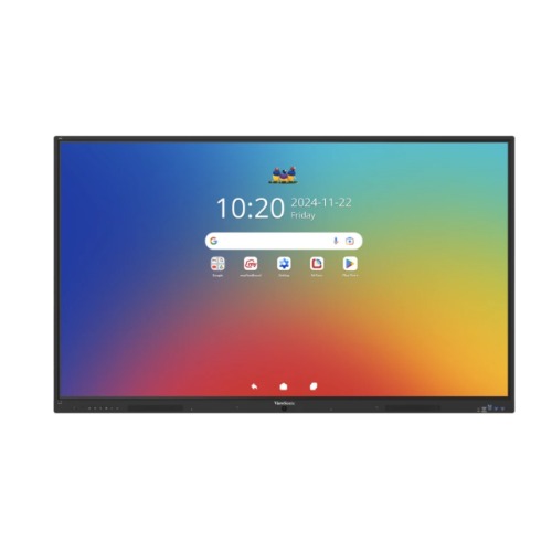 ViewSonic ViewBoard IFP6535-1-1C, 65-inch EDLA-certified interactive,  Android 16, octa-core CPU, USB-C connectivity, 4K UHD