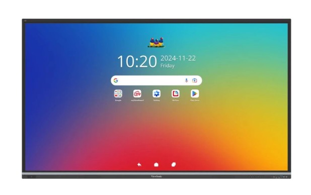 Viewsonic IFP9851 Android 14 EDLA-certified 4K interactive flat panel display,50 point multi touch, 70W Speakers + 8-mic array,Google Workspace