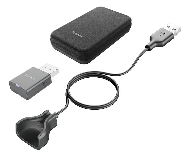 *LAST STOCK* Yealink Portable Accessory Kit for WH63/67, Carry Case, Charging Cable, WDD60 DECT Dongle, Make DECT Headset Your Hybrid Work Booster