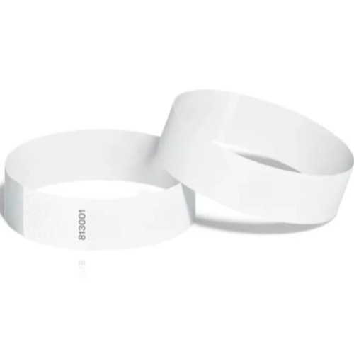 Brother LMS-28MM(W) X 292MM(L), WHITE ADULT WRISTBAND (275 LABELS PER ROLL) - 6 PACK