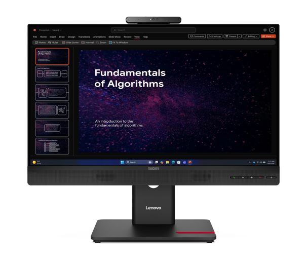 LENOVO ThinkCentre Tiny-in-One G6 23.8'/24' FHD 120Hz 1920x1080 16:9 4ms Height Adjust Tilt Swivel Pivot HDMI DP IPS USB3.2 5MP Webcam Dual-Mic