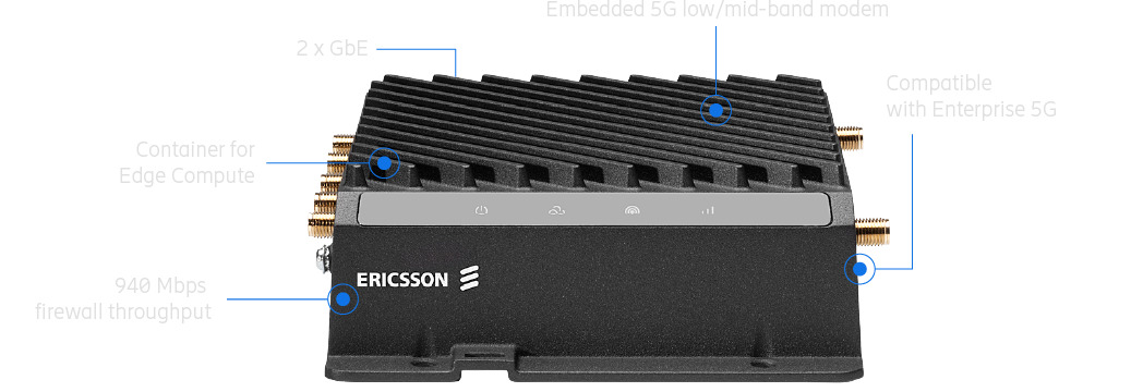 Cradlepoint R980 3-yr NetCloud Mobile Performance Router Essentials Plan, and R980 Router with WiFi (5G modem 4FF SIM slots, and embedded eSIM), no AC