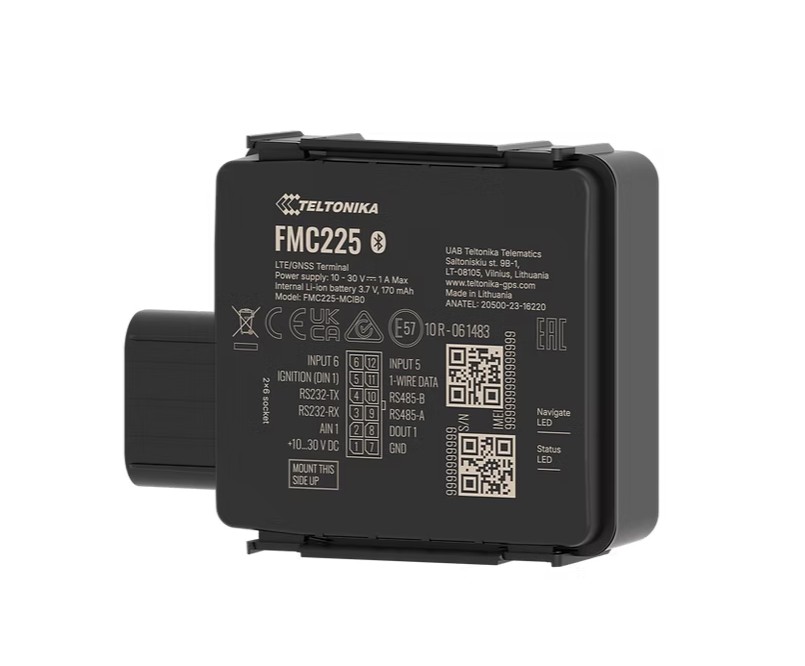 Teltonika FMC225 Waterproof 4G LTE Cat 1 tracker with RS485, RS232 interfaces, IP67