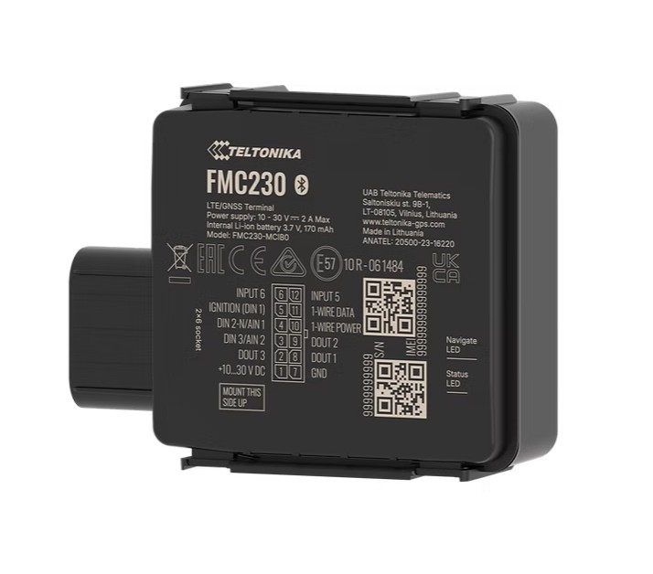 Teltonika FMC230 Waterproof 4G LTE Cat 1 tracker with flexible inputs, IP67