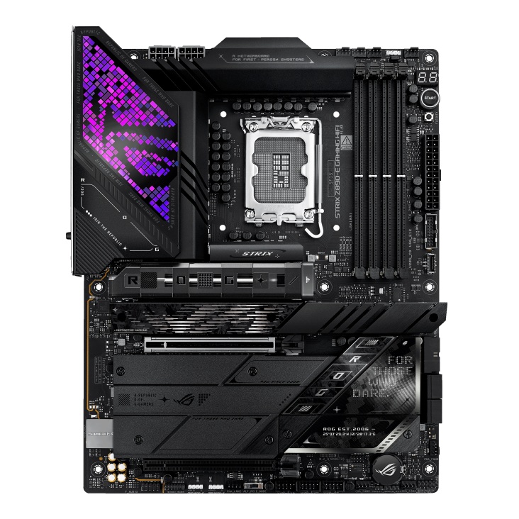 ASUS ROG STRIX Z890-E GAMING WIFI, ATX Motherboard, Intel Z890, LGA1851, DDR5 256GB, PCIe 5.0, 7× M.2, Wi-Fi 7, 5GbE, 2× Thunderbolt 4