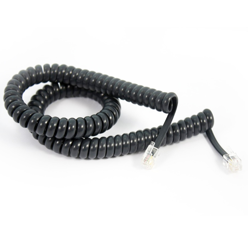 *LS Yealink CAB-T27/9 Spiral Curly Cable for Handset T27 and T29, RJ9 (4P4C) port for both the handset and the headset SPC-2.5M