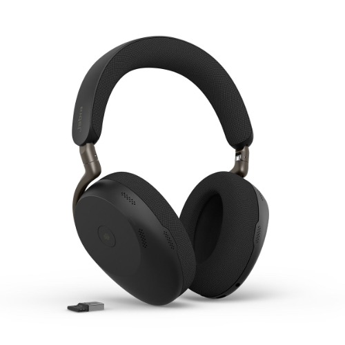 Jabra Evolve3 85 wireless headset, Bluetooth, Advanced ANC, 6 MEMS microphones, Teams certified, 120hr battery, USB dongle, Link390A BT, USB-A