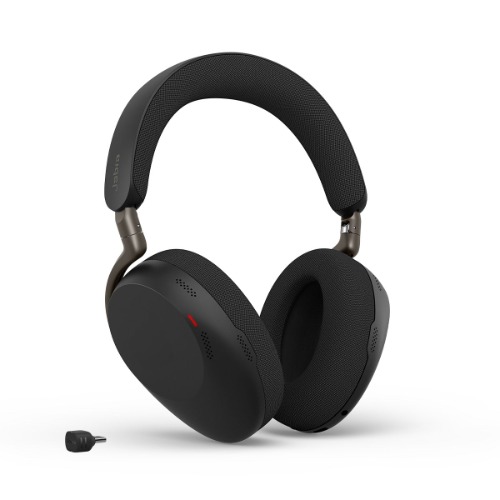 Jabra Evolve3 85 wireless UC headset, Bluetooth, Advanced ANC, 6 MEMS microphones, 120hr battery, USB dongle, Link390C BT, USB-C
