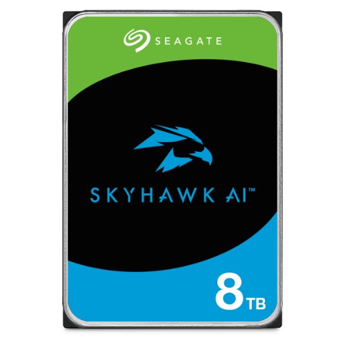 Seagate 8TB 3.5' SkyHawk Surveillance AI, SATA3 6Gb/s,16 AI streams,256MB Cache 24x7 HDD ST8000VE001,  3 Years Warranty