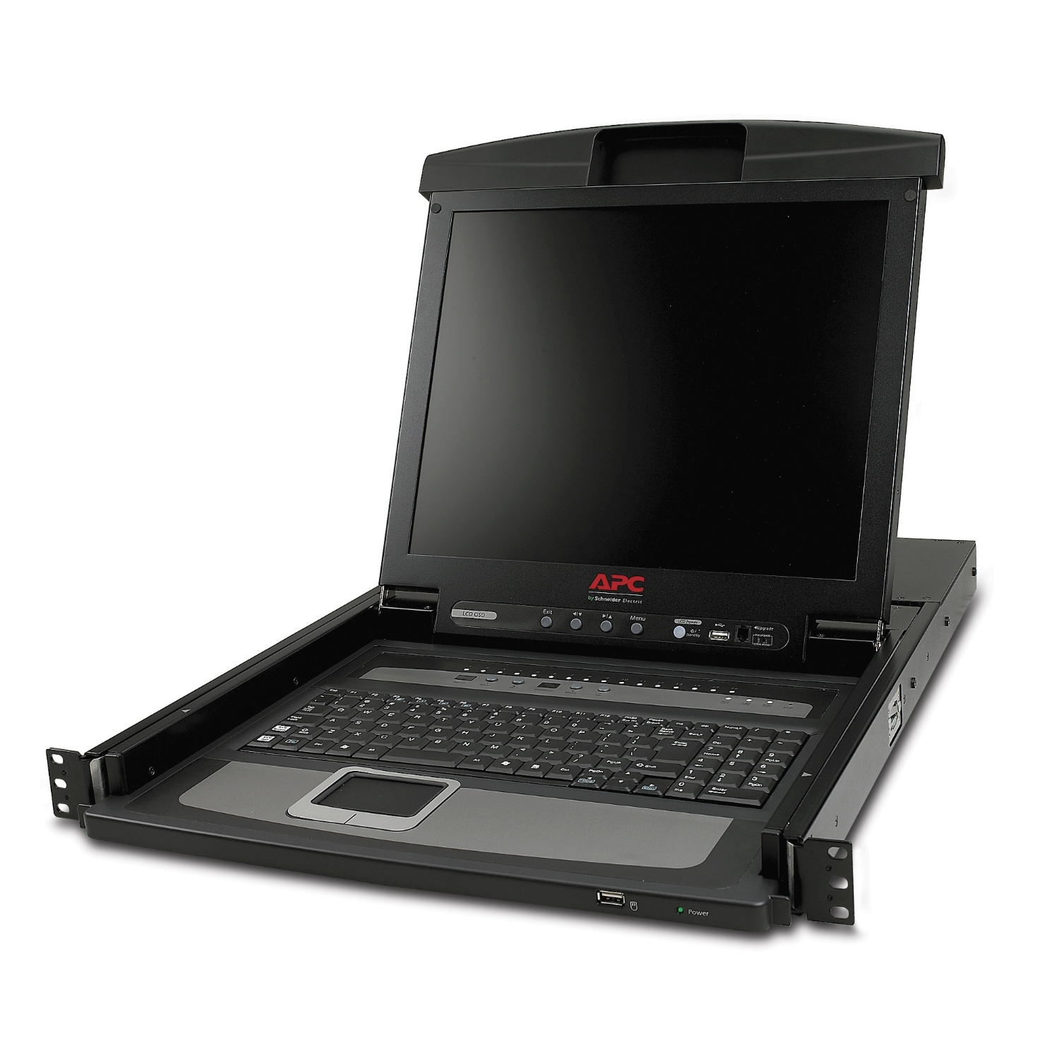APC 17' Rack LCD Console with Integrated 16 Port Analog KVM Switch