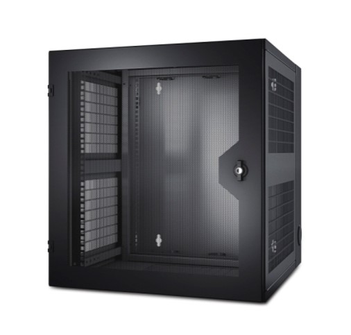 APC NetShelter 13U Wallmount Rack Cabinet Vented Door Double Hinged Server Depth