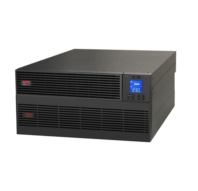 APC Easy UPS 10000VA/10000W Online UPS, 5U Rackmount, 230V/HW Input, 1x HW Outlets, Lead Acid Battery, W/ Battery Pack, W/ Rail Kit