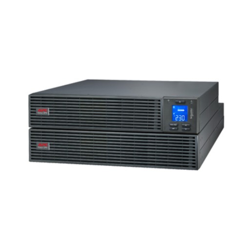 APC Easy UPS 3000VA/2700W Online UPS, 4U Rackmount, 230V/16A Input, 4x IEC C13 Outlets, Lead Acid Battery, W/ Battery Pack, W/ Rail Kit