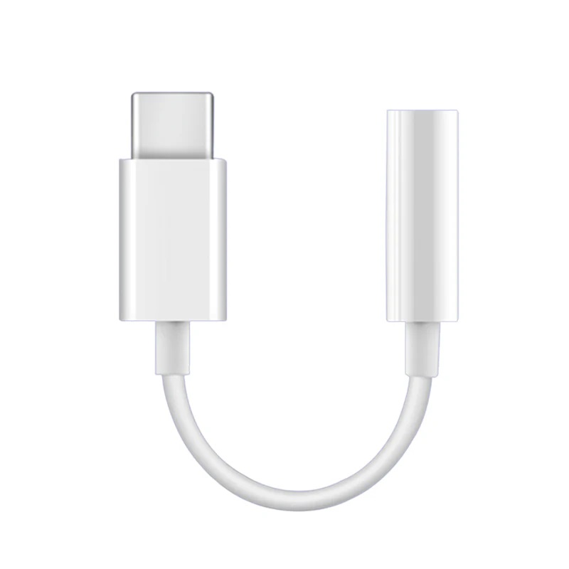 USP Type C to Aux 3.5mm DAC Headphone Jack Adapter - White (ALTAC), Lightweight & Portable, Corrosion Resistance, 5 Years Warranty