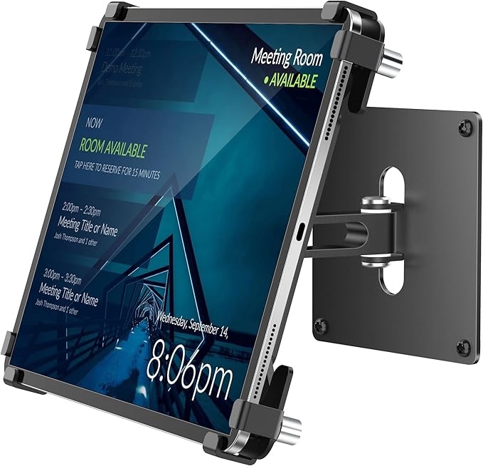 USP Universal Anti-Theft iPad & Tablet Wall Mount - Black, 360° Rotation, Firts 9.7' to 13',Perfect for iPad & Galaxy Tab, 5 Years Warranty