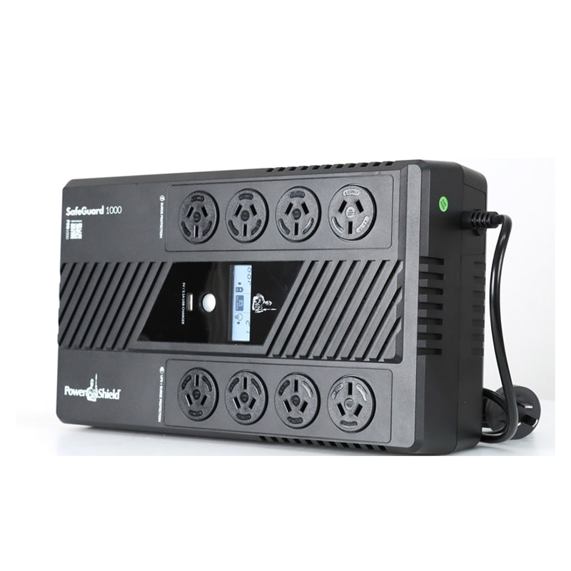 PowerShield SafeGuard 1000VA/600W Line Interactive, Powerboard Style UPS with AVR, Wall Mountable.