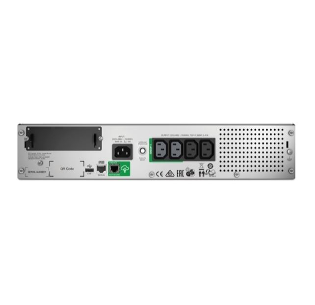 APC Smart-UPS Line Interactive 750VA Rackmount 2U 230V 4x IEC C13 Outlets SmartConnect Port+SmartSlot AVR LCD Line-Interactive 0.75 KVA 500 W Pure Sin