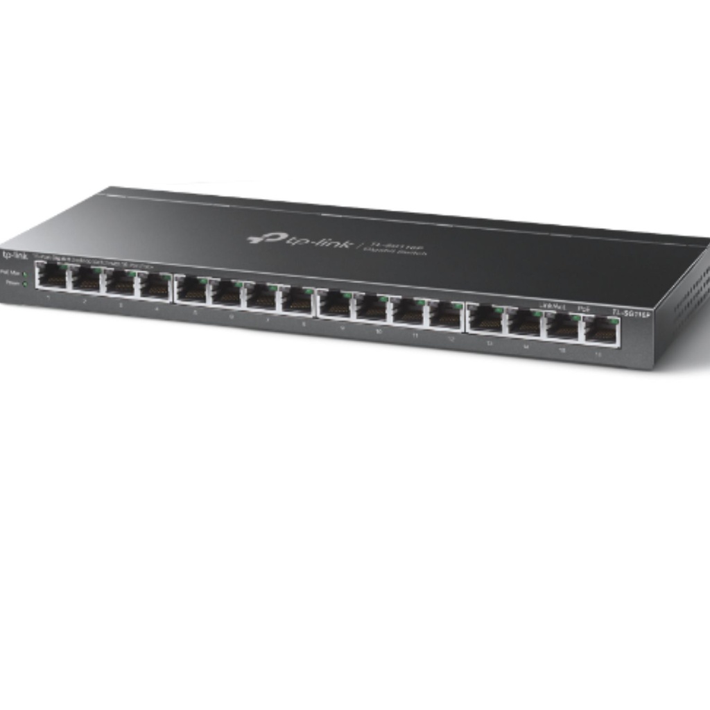 TP Link Tl Sg116P 16Port Gigabit Desktop Switch with 16 Port