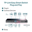 TP-Link TL-SG1428PE 28-Port Gigabit Easy Smart Switch with 24-Port PoE+
