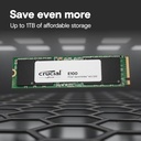 Crucial E100 1TB Gen4 NVMe SSD