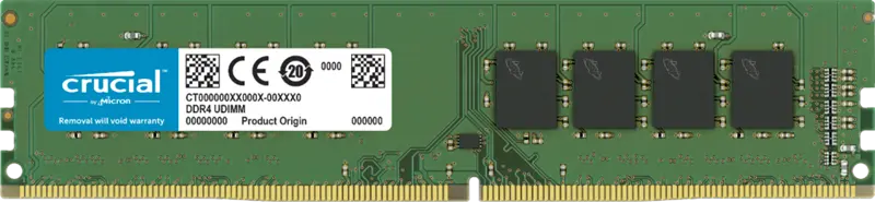 Crucial 8GB (1x8GB) DDR4 UDIMM 3200MHz