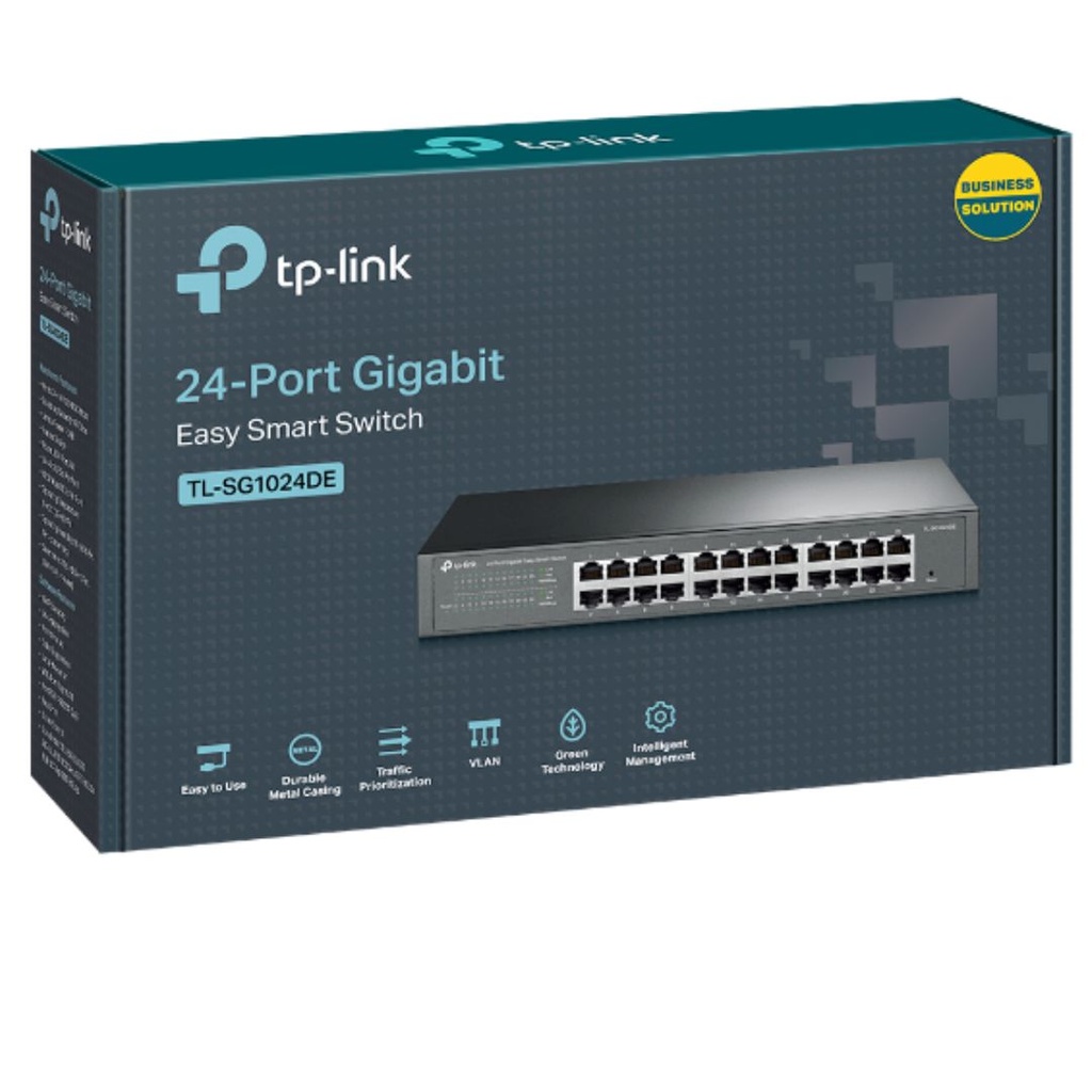 TP-Link TL-SG1024DE 24-Port Gigabit Desktop/Rackmount Easy Smart Switch