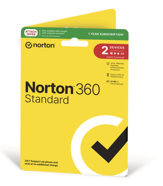 Norton 360 Standard 10GB AU 1 User 2 Devices 1 Year