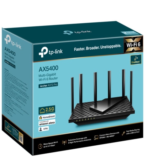 [NWTL-ARCHERAX72PRO] TP-Link Archer AX72 Pro AX5400 Multi-Gigabit WiFi 6 Router