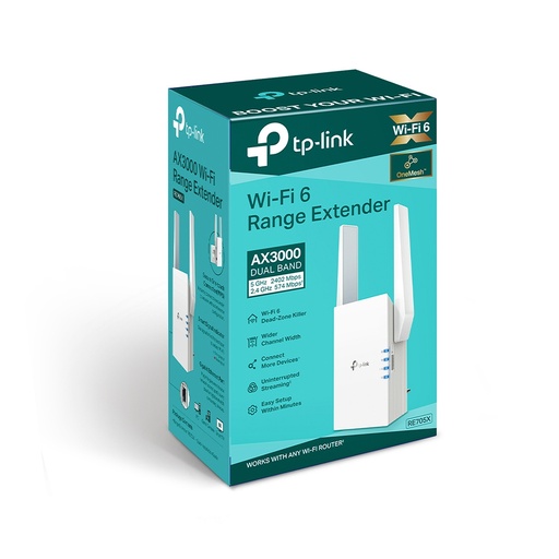 [NWTL-RE705X] TP-Link RE705X AX3000 Mesh WiFi 6 Extender